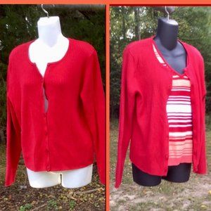 Tank & Cardi Set, sz XL (16/18)